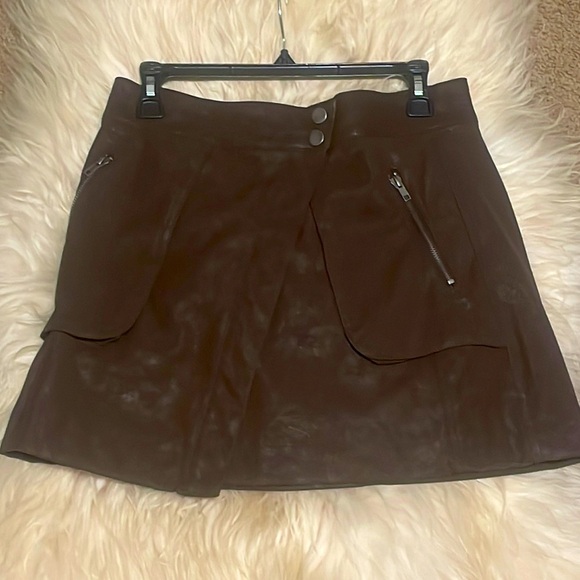 21saints Dresses & Skirts - 21 Saints Brown Wrap Skirt NWT